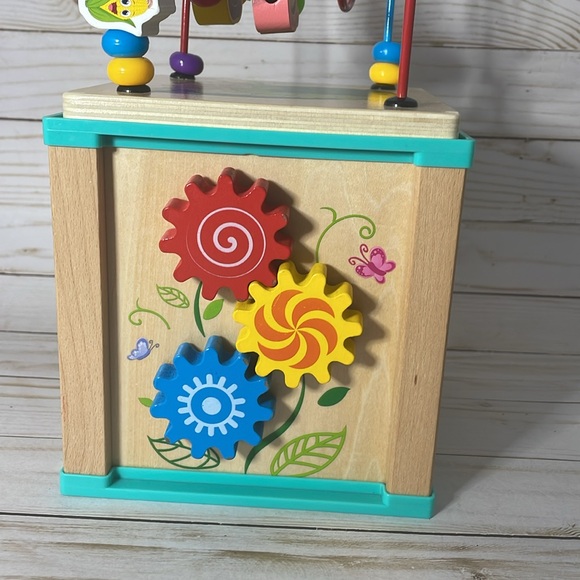 Toys Of The Wood Wooden Activity Cube Beads Maze 5 in 1 - Picture 3 of 7